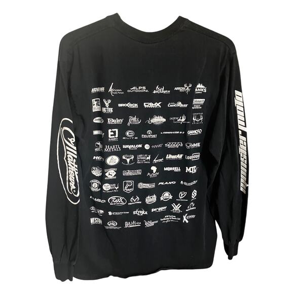 Whitetails Unlimited T Shirt Men's M Black Ultra Cotton Deer Camp Matthews 2019 - Picture 3 of 8